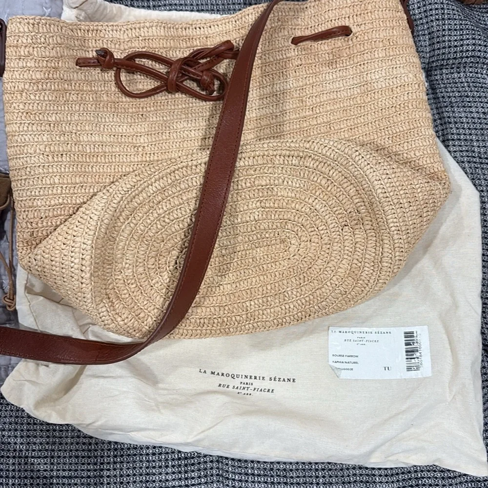 Sezane FARROW RAFFIA Bucket bag - Picture 5 of 5